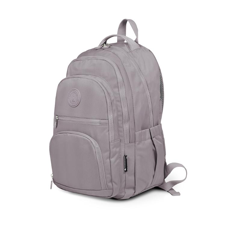 B.S.D.S冰山袋鼠 - 時光旅人 - 知性多夾層附插袋胸扣後背包 - 薄霧灰【B1254GR】