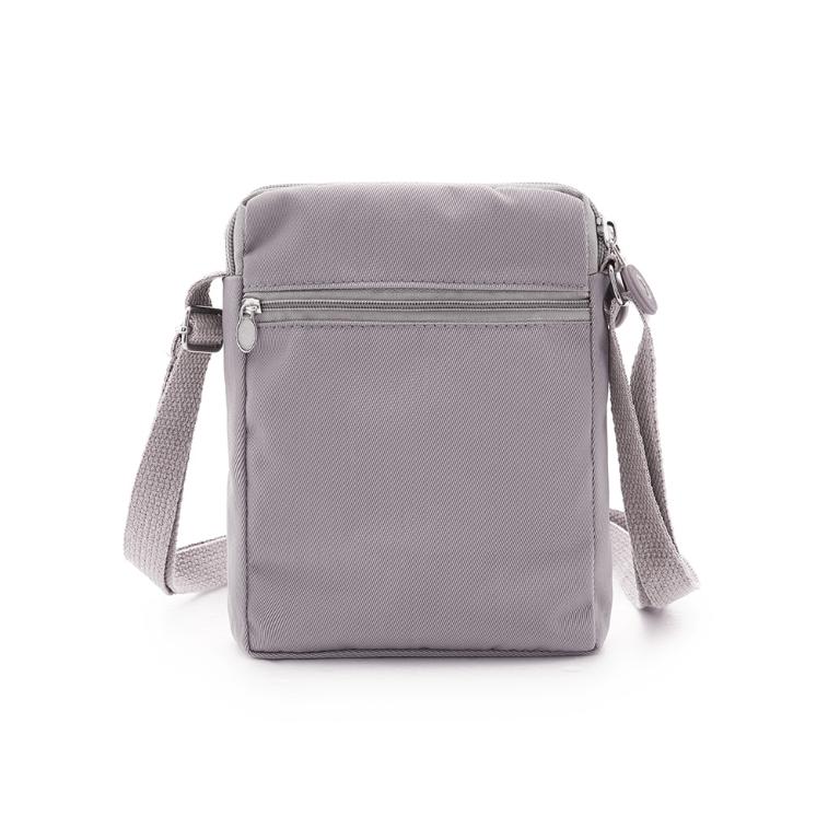 B.S.D.S冰山袋鼠 - 時光旅人 - 知性直立雙層斜背小包 - 薄霧灰【B129-3GR】