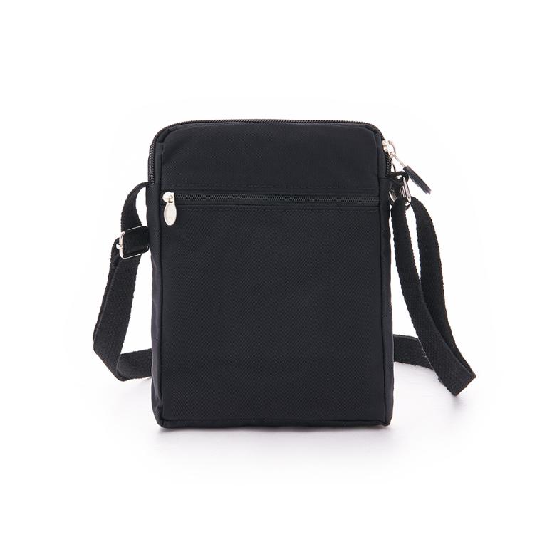 B.S.D.S冰山袋鼠 - 時光旅人 - 知性直立雙層斜背小包 - 黑色【B129-3K】