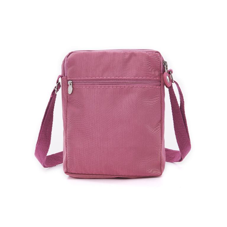 B.S.D.S冰山袋鼠 - 時光旅人 - 知性直立雙層斜背小包 - 莓果粉【B129-3PP】