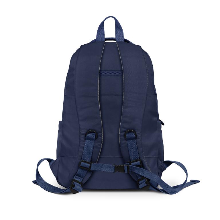 B.S.D.S冰山袋鼠 - 時光旅人 - 知性多夾層附插袋胸扣後背包 - 藍色【B1254B】