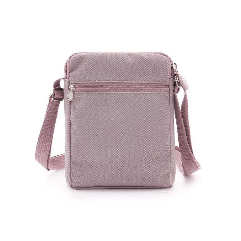 B.S.D.S冰山袋鼠 - 時光旅人 - 知性直立雙層斜背小包 - 淡紫色【B129-3PR】