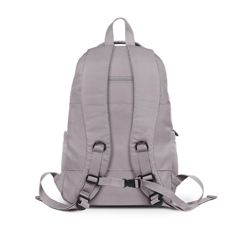 B.S.D.S冰山袋鼠 - 時光旅人 - 知性多夾層附插袋胸扣後背包 - 薄霧灰【B1254GR】