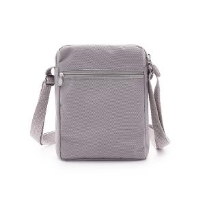 B.S.D.S冰山袋鼠 - 時光旅人 - 知性直立雙層斜背小包 - 薄霧灰【B129-3GR】