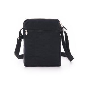 B.S.D.S冰山袋鼠 - 時光旅人 - 知性直立雙層斜背小包 - 黑色【B129-3K】