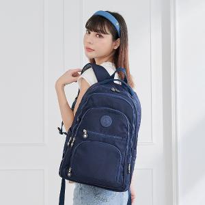 B.S.D.S冰山袋鼠 - 時光旅人 - 知性多夾層附插袋胸扣後背包 - 藍色【B1254B】