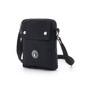 B.S.D.S冰山袋鼠 - 時光旅人 - 知性直立雙層斜背小包 - 黑色【B129-3K】