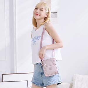 B.S.D.S冰山袋鼠 - 時光旅人 - 知性直立雙層斜背小包 - 淡紫色【B129-3PR】