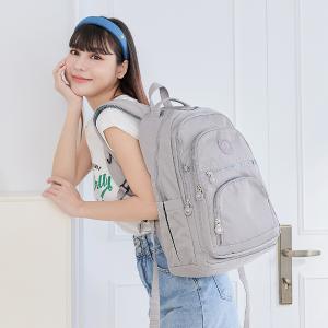 B.S.D.S冰山袋鼠 - 時光旅人 - 知性多夾層附插袋胸扣後背包 - 薄霧灰【B1254GR】