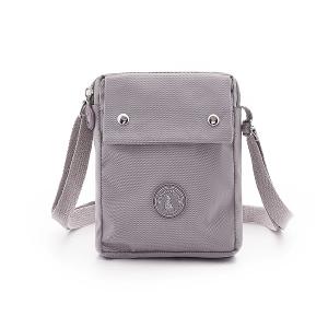 B.S.D.S冰山袋鼠 - 時光旅人 - 知性直立雙層斜背小包 - 薄霧灰【B129-3GR】