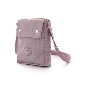 B.S.D.S冰山袋鼠 - 時光旅人 - 知性直立雙層斜背小包 - 淡紫色【B129-3PR】