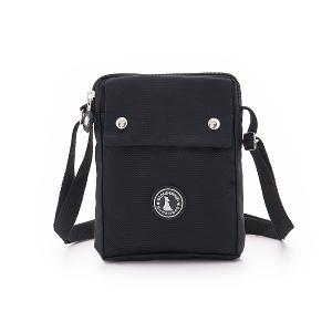 B.S.D.S冰山袋鼠 - 時光旅人 - 知性直立雙層斜背小包 - 黑色【B129-3K】