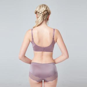 【思薇爾】花都夢蝶系列M-XL蕾絲刺繡無痕中低腰平口女內褲(粉芯藕)