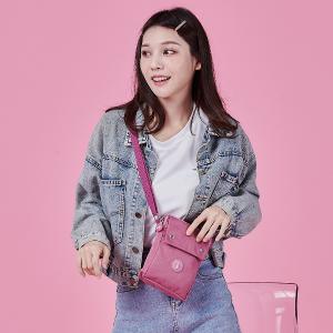 B.S.D.S冰山袋鼠 - 時光旅人 - 知性直立雙層斜背小包 - 莓果粉【B129-3PP】