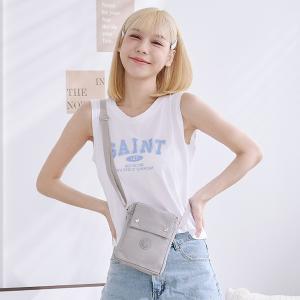 B.S.D.S冰山袋鼠 - 時光旅人 - 知性直立雙層斜背小包 - 薄霧灰【B129-3GR】