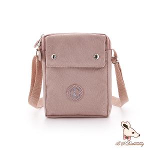 B.S.D.S冰山袋鼠 - 時光旅人 - 知性直立雙層斜背小包 - 奶茶杏【B129-3C】