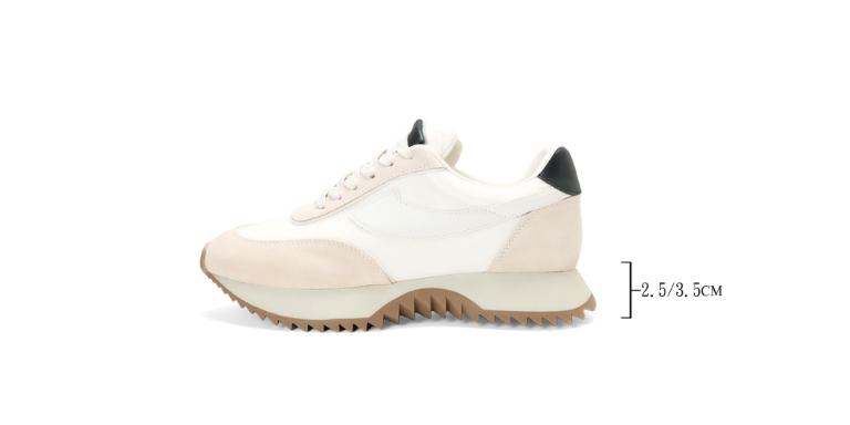 Ben&1966隨興街頭風厚底Q軟休閒鞋-米白(256042)