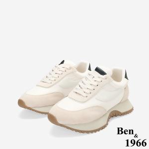 Ben&1966隨興街頭風厚底Q軟休閒鞋-米白(256042)