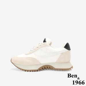 Ben&1966隨興街頭風厚底Q軟休閒鞋-米白(256042)