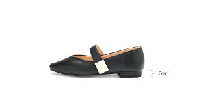 Ben&1966高級頭層牛皮溫柔優雅瑪莉珍鞋-黑(256181)