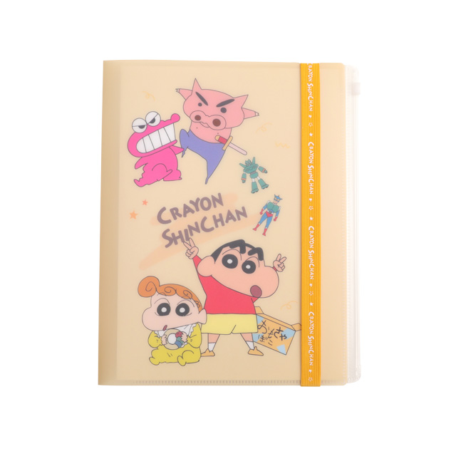 蠟筆小新6+1多功能資料夾附束帶