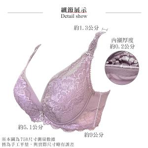 【思薇爾】花都夢蝶系列B-E罩軟鋼圈涼感蕾絲刺繡集中包覆女內衣(黑色)