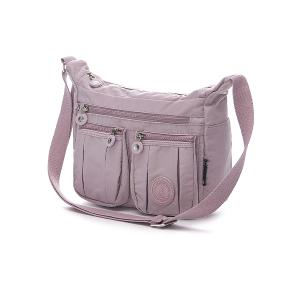 B.S.D.S冰山袋鼠 - 時光旅人 - 知性造型多層斜背包 - 淡紫色【B5035-2PR】