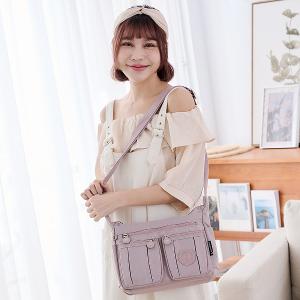 B.S.D.S冰山袋鼠 - 時光旅人 - 知性造型多層斜背包 - 淡紫色【B5035-2PR】