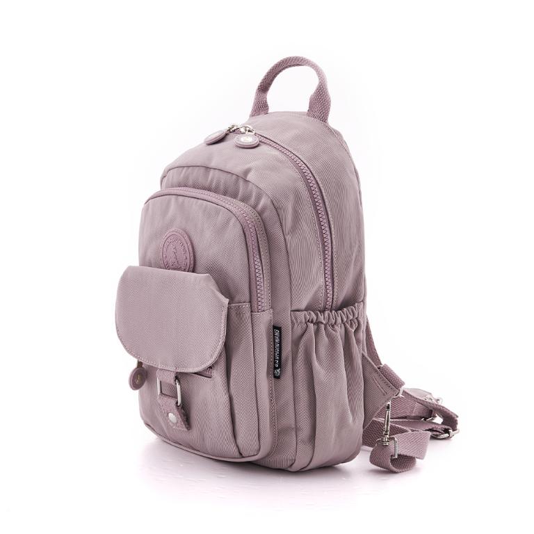 B.S.D.S冰山袋鼠 - 時光旅人 - 知性單肩後背兩用包 - 淡紫色【B108-2PR】