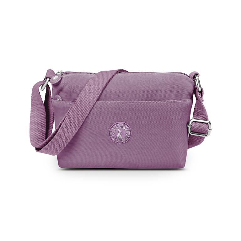 B.S.D.S冰山袋鼠 - 時光旅人 - 知性輕巧收納斜背小包 - 深芋紫【B233U】