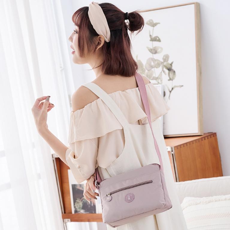 B.S.D.S冰山袋鼠 - 時光旅人 - 知性輕巧斜背小包 - 淡紫色【B231PR】