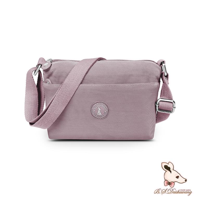 B.S.D.S冰山袋鼠 - 時光旅人 - 知性輕巧收納斜背小包 - 淡紫色【B233PR】
