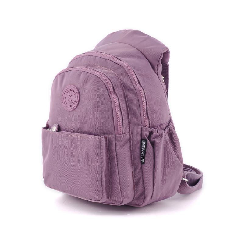 B.S.D.S冰山袋鼠 - 時光旅人 - 知性學院風後背包 - 深芋紫【B0019-U】