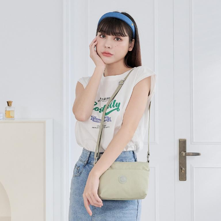 B.S.D.S冰山袋鼠 - 時光旅人 - 知性輕巧收納斜背小包 - 抹茶綠【B233MG】