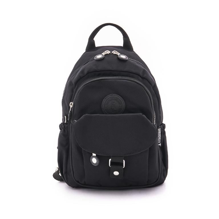 B.S.D.S冰山袋鼠 - 時光旅人 - 知性單肩後背兩用包 - 黑色【B108-2K】