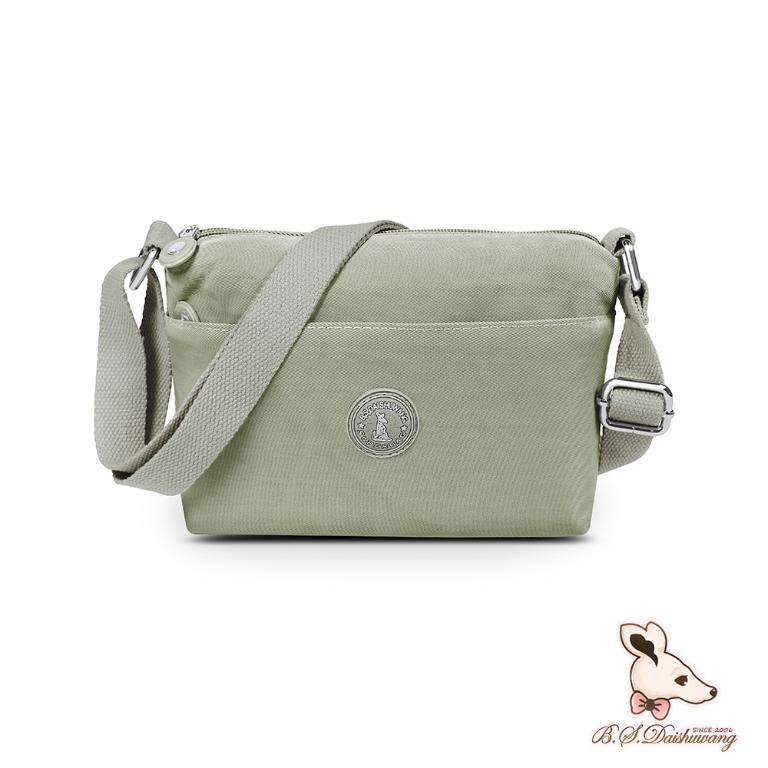 B.S.D.S冰山袋鼠 - 時光旅人 - 知性輕巧收納斜背小包 - 抹茶綠【B233MG】