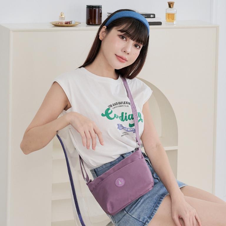 B.S.D.S冰山袋鼠 - 時光旅人 - 知性輕巧收納斜背小包 - 深芋紫【B233U】