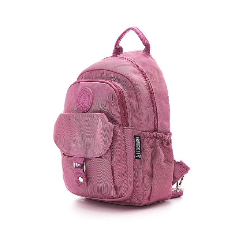 B.S.D.S冰山袋鼠 - 時光旅人 - 知性單肩後背兩用包 - 莓果粉【B108-2PP】