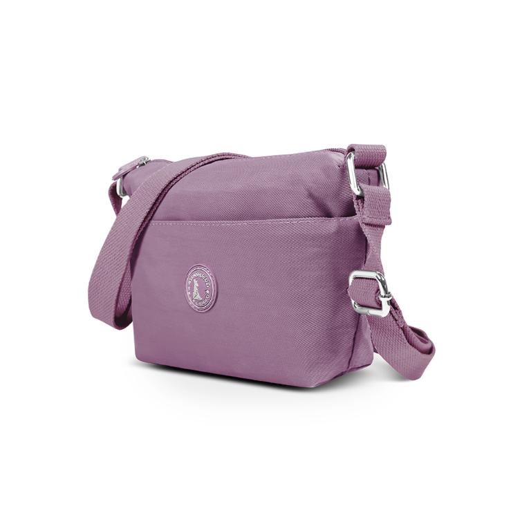 B.S.D.S冰山袋鼠 - 時光旅人 - 知性輕巧收納斜背小包 - 深芋紫【B233U】