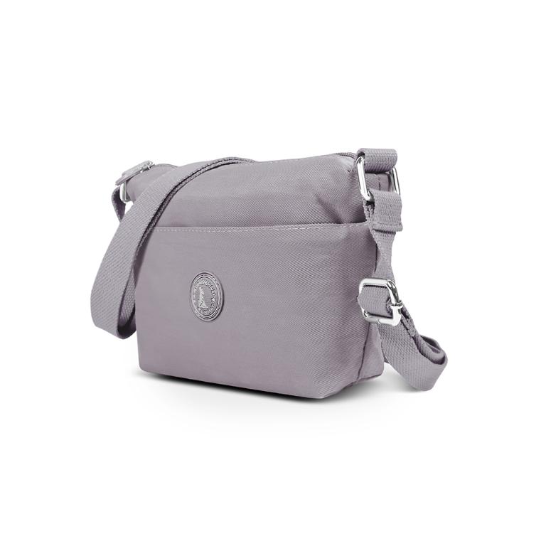 B.S.D.S冰山袋鼠 - 時光旅人 - 知性輕巧收納斜背小包 - 薄霧灰【B233GR】