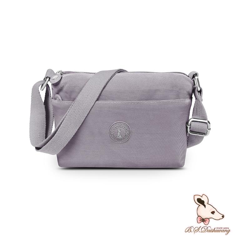 B.S.D.S冰山袋鼠 - 時光旅人 - 知性輕巧收納斜背小包 - 薄霧灰【B233GR】