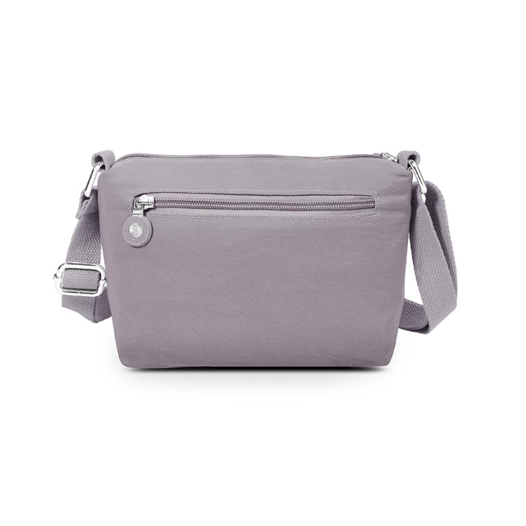 B.S.D.S冰山袋鼠 - 時光旅人 - 知性輕巧收納斜背小包 - 薄霧灰【B233GR】