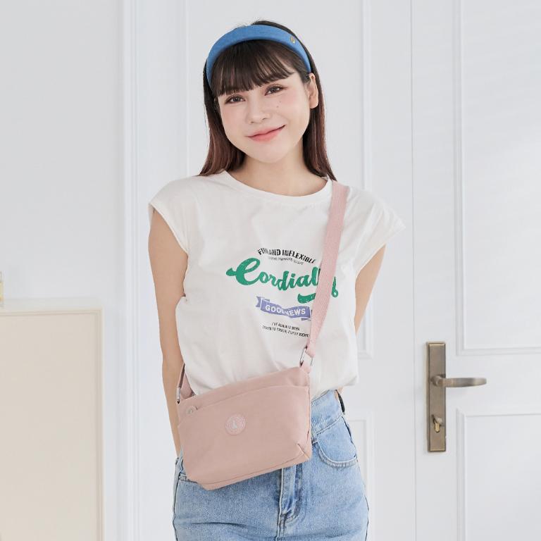 B.S.D.S冰山袋鼠 - 時光旅人 - 知性輕巧收納斜背小包 - 奶茶杏【B233C】