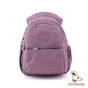 B.S.D.S冰山袋鼠 - 時光旅人 - 知性學院風後背包 - 深芋紫【B0019-U】