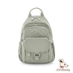 B.S.D.S冰山袋鼠 - 時光旅人 - 知性單肩後背兩用包 - 抹茶綠【B108-2MG】