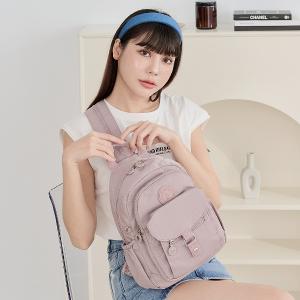 B.S.D.S冰山袋鼠 - 時光旅人 - 知性單肩後背兩用包 - 淡紫色【B108-2PR】