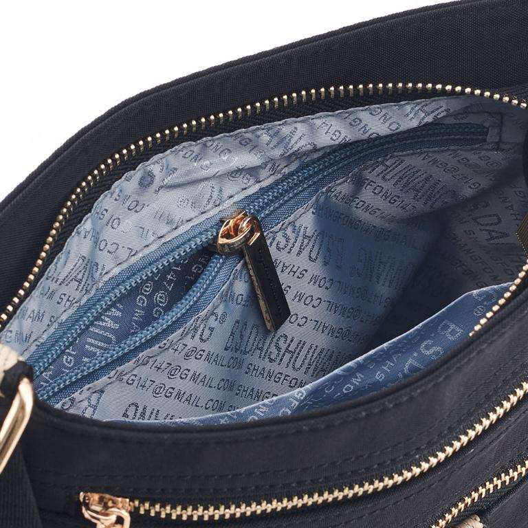 B.S.D.S冰山袋鼠 - 非常莓好 - 織帶拼接直式輕量斜背包 - 紅磚黑【8008-KR】