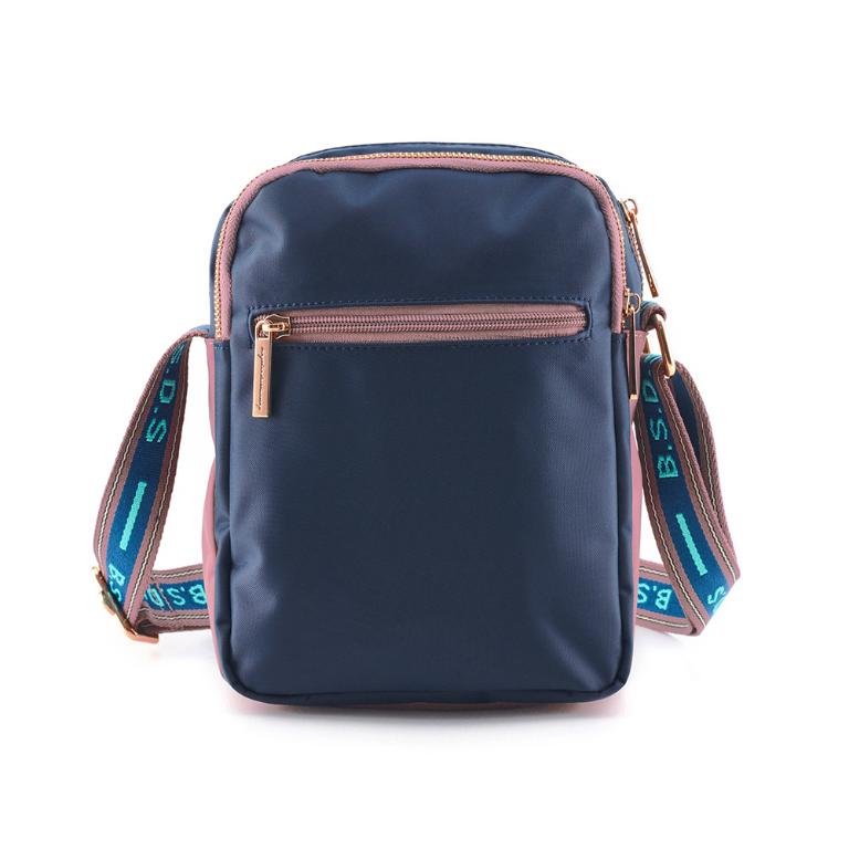 B.S.D.S冰山袋鼠 - 非常莓好 - 織帶拼接隨身收納包 - 甜粉藍【7001-BP】