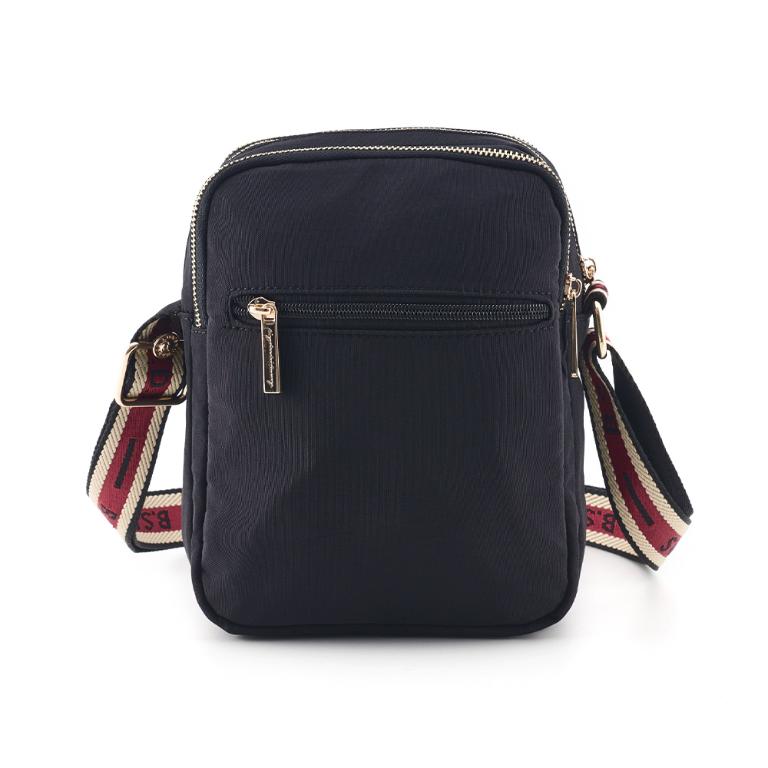 B.S.D.S冰山袋鼠 - 非常莓好 - 織帶拼接隨身收納包 - 紅磚黑【8007-KR】