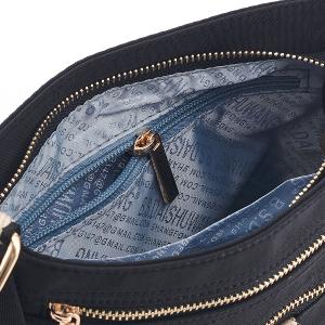 B.S.D.S冰山袋鼠 - 非常莓好 - 織帶拼接直式輕量斜背包 - 紅磚黑【8008-KR】